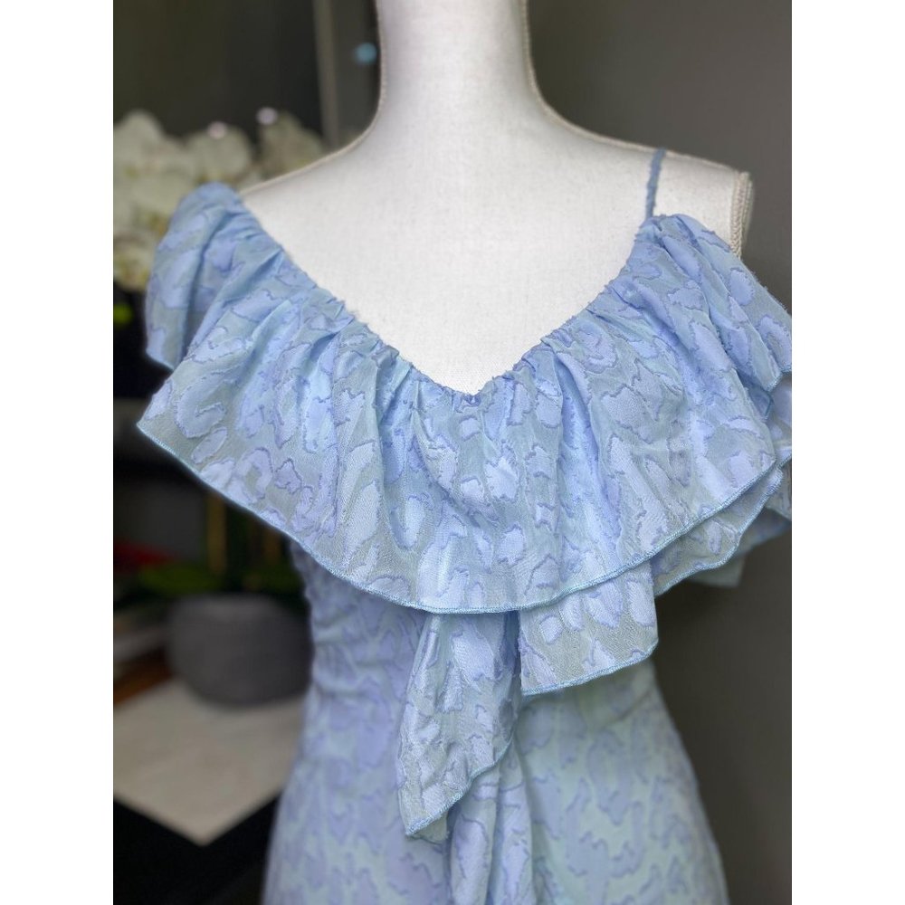 NBD Spencer Baby Blue Chiffon Mini Dress XS - Picture 5 of 8